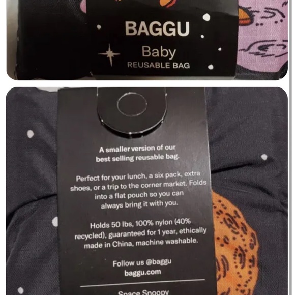 BAGGU Bags Baby Baggu Peanuts X Baggu Space Snoopy Reusable Tote